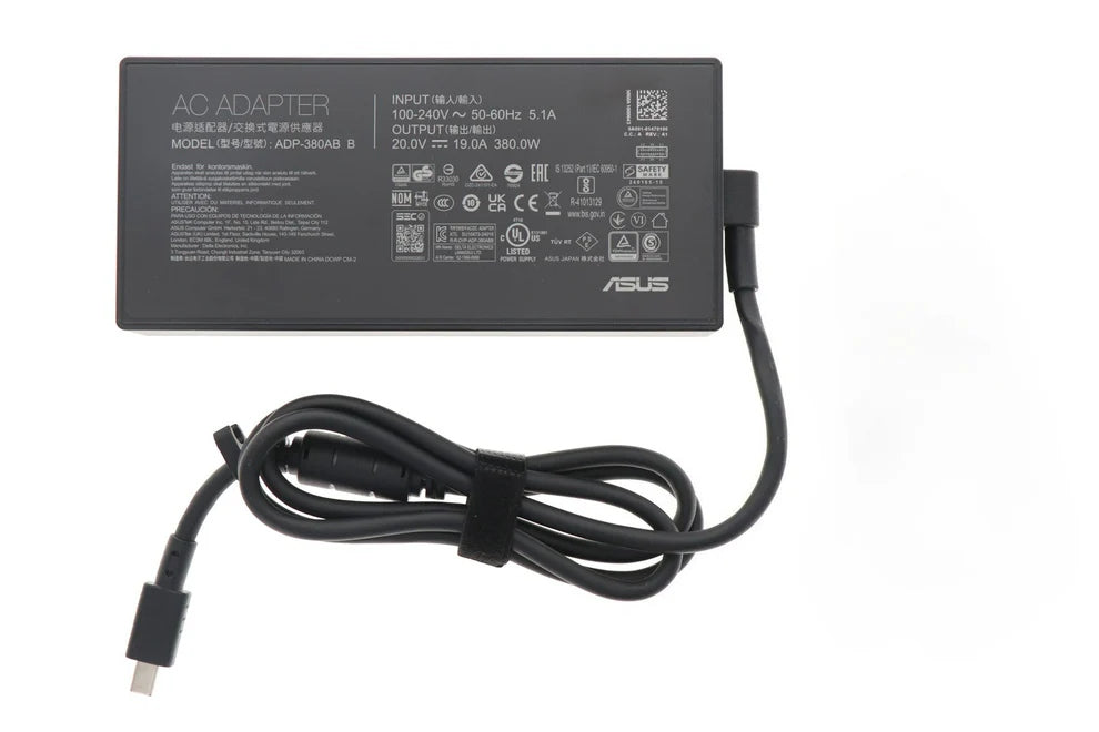 ASUS ROG 380W charger back view