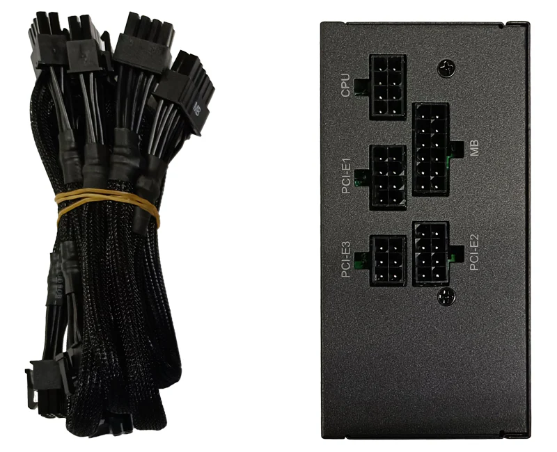 Fully modular cable interface of MSI 750W power supply unit for MS-B924 and MS-B929