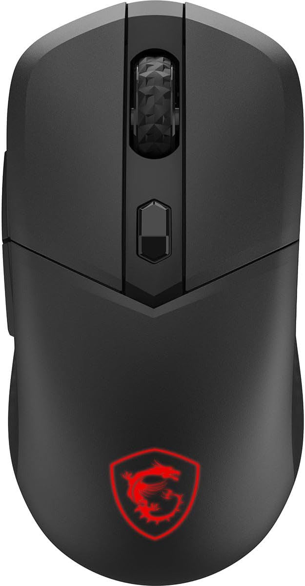 Close-up of the bottom sensor showing the PAW3395 26,000 DPI optical precision for pro gaming